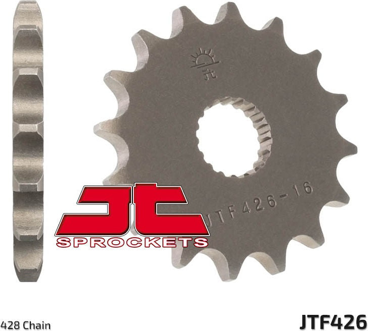 JT SPROCKETS Front Sprocket 14 Teeth Steel Standard 428 Pitch Type 426 | JTF426.14