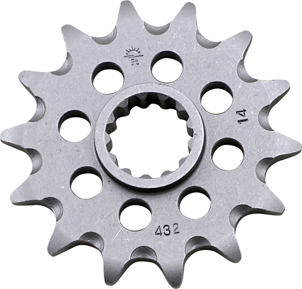 JT SPROCKETS Front Sprocket 14 Teeth Steel Self-Cleaning 520 Pitch Type 432SC Suzuki | JTF432.14SC