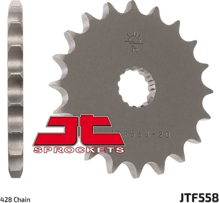 JT SPROCKETS Front Sprocket 15 Teeth Steel Standard 520 Pitch Type 558 Yamaha | JTF558.15