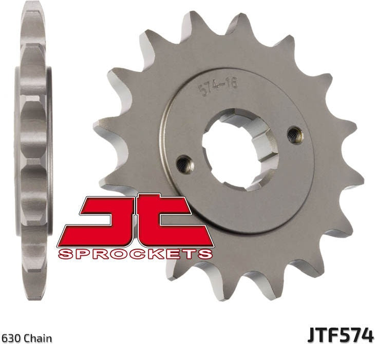 JT SPROCKETS Front Sprocket 16 Teeth Steel Standard 630 Pitch Type 574 | JTF574.16