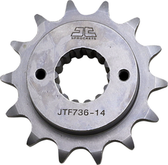 JT SPROCKETS Front Sprocket 14 Teeth Steel Standard 520 Pitch Type 736 | JTF736.14
