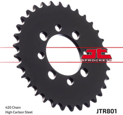 JT SPROCKETS Rear Sprocket 30 Teeth Steel Standard 420 Pitch Type 801 | JTR801.30