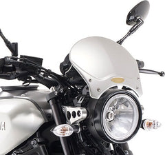 Kappa Grey anodized aluminium universal screen Race Cafe, for naked motorcycles
20,5 x 26,5 cm (H x W) | 100ALK