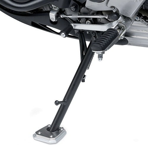 Kappa Specific support in aluminium and stainless steel to widen the surface support area of the original side stand | ES4103K