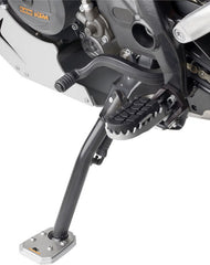 Kappa Specific support in aluminium and stainless steel to widen the surface support area of the original side stand | ES7704K