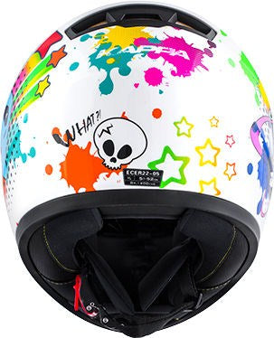 Kappa KJ04 Boom Baby full-face helmet, Glossy White | HKJ04FB910