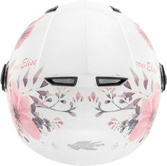 Kappa KV28 Miami Elise Lady Demi-Jet helmet in thermoplastic material, White | HKKV28FELWF