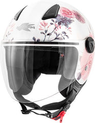 Kappa KV28 Miami Elise Lady Demi-Jet helmet in thermoplastic material, White | HKKV28FELWF