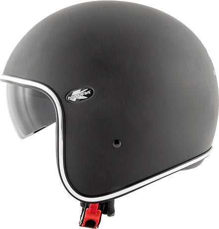 Kappa KV29 Philadelphia Basic Jet helmet in composite fibers, Matt Black | HKKV29BN900