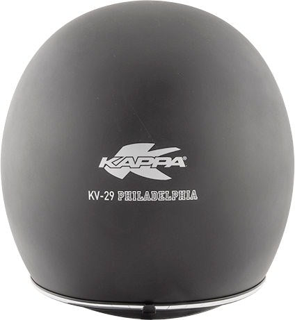 Kappa KV29 Philadelphia Basic Jet helmet in composite fibers, Matt Black | HKKV29BN900