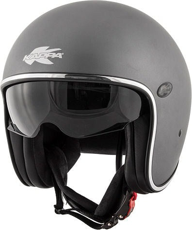 Kappa KV29 Philadelphia Basic Jet helmet in composite fibers, Matt Black | HKKV29BN900