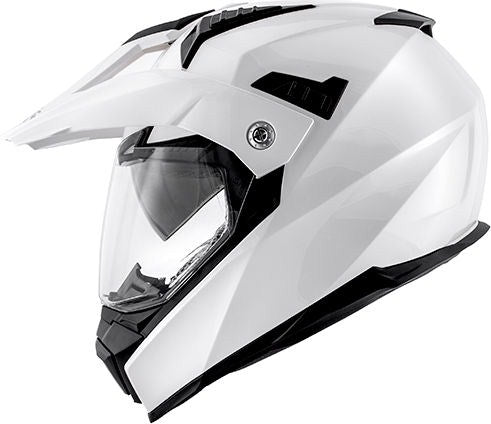 Kappa KV30 Enduro Basic Full-face helmet in thermoplastic material, Glossy White | HKKV30BB910