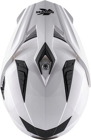 Kappa KV30 Enduro Basic Full-face helmet in thermoplastic material, Glossy White | HKKV30BB910