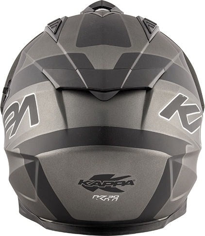 Kappa KV30 Enduro Flash Full-face helmet in thermoplastic material, Matt Titanium / Black | HKKV30FFHTB