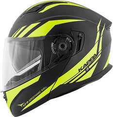 Kappa KV31 Arizona Phantom Modular helmet in thermoplastic material, Matt Black / Yellow | HKKV31FPHKY