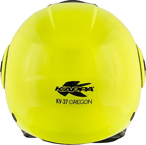 Kappa KV37 Oregon Jet helmet in thermoplastic material, Neon Glossy Yellow | HKKV37BG126