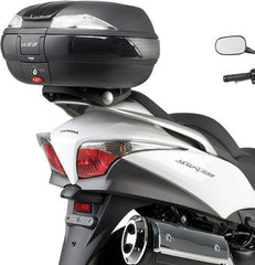 Kappa Top-case, capacity 53 ltr, with transparent reflectors. Black embossed colour | K53N