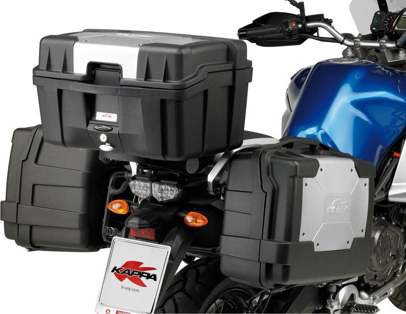 Kappa Top-case, capacity 46 ltr, equipped with silver cover on top-shell | KGR46