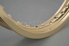 Kedo Replica Aluminum Rim 1.85x18 "Shiny Gold Anodized, Drilled | 10294G