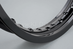 Kedo Replica Aluminum Rim 2.15x18 "Shiny Black Anodized, Drilled | 10298B