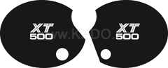 Kedo Side Cover Decal Set 'XT500', 1 Pair Right & Left, lettering similar to 1980 TT500 US model | 20112