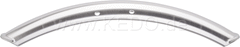 Kedo aluminum front fenders 'Shorty' for 19 ", blank, including brushed aluminum brackets. | 22067