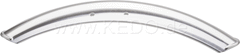 Kedo aluminum front fenders 'Shorty' for 18, "Blank, incl Brushed aluminum brackets. | 22068