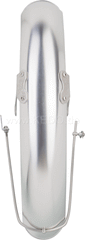 Kedo 19 "aluminum front fenders 'Long', Blank, incl Brushed aluminum brackets | 22095