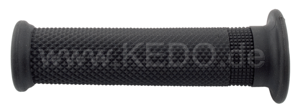 Kedo Handlebar Grip 'Karat midi', black, 1 pair, length 135mm, d = 22 / 25mm, Ccosed ends, suitable for 22mm handlebars | 22101B