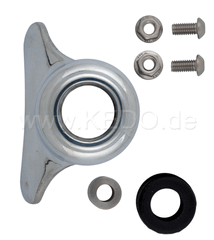 Kedo Mounting Kit for Rear Fender aluminum including 4 brackets, Rubbers and Bushings | 22105