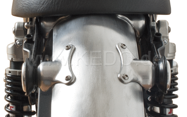 Kedo Mounting Kit for Rear Fender aluminum including 4 brackets, Rubbers and Bushings | 22105
