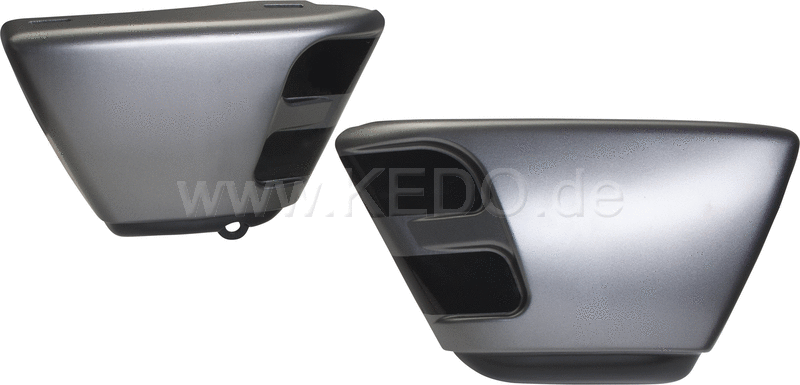 Kedo set Side Cover Set Sixties Style, 1 Pair, ABS, black imbued (sticker set sold separately see Item 21212) incl mounting | 22419