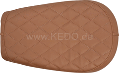 Kedo Solo Seat, complete brown, with hand-sewn Diamond pattern, ready-to-mount | 22503