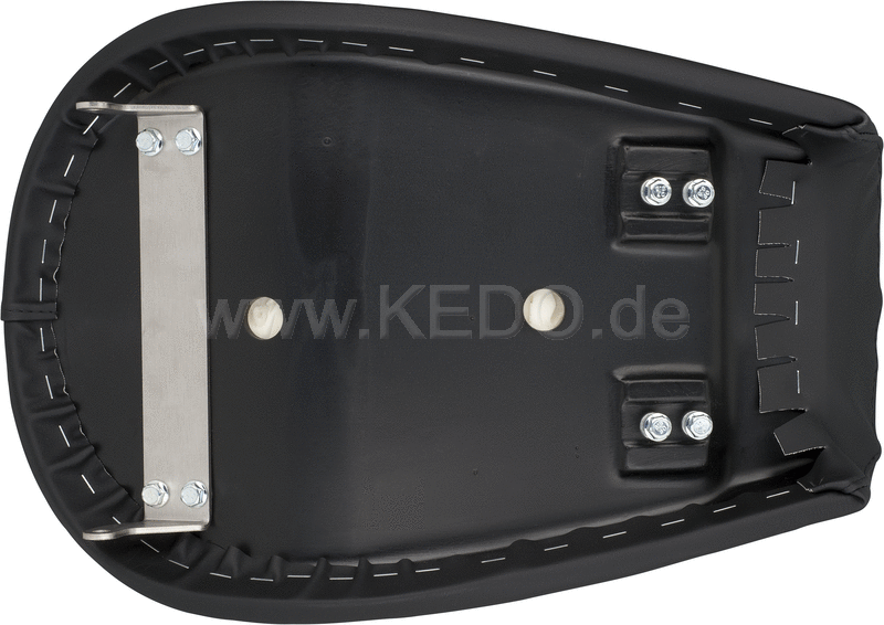 Kedo Solo Seat 'Gibbon Slap' design, ready-to-mount Complete, Black | 22589
