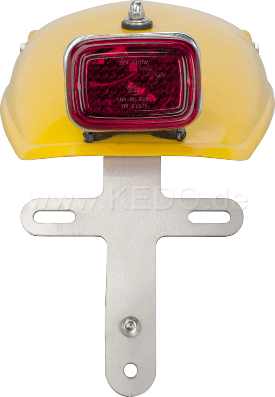 Kedo TT License Plate Bracket, stainless steel, incl mounting material. (Extensions. Numberplate tray item 50149, turn signal bracket item 63003) | 23470