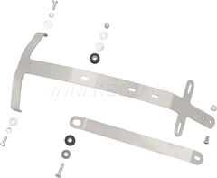 Kedo TT License Plate Bracket, stainless steel, incl mounting material. (Extensions. Numberplate tray item 50149, turn signal bracket item 63003) | 23470
