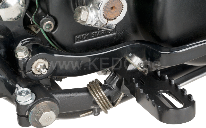 Kedo Foot Rest Bracket Right, heavy-duty quality, forged, black coated, OEM reference # 583-27422-00 | 27139HD