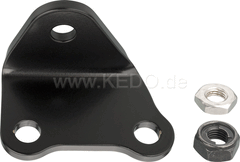 Kedo Replica Silencer Bracket, Black Powdercoated, incl 2x nut M10x1.25 in different Heights | 27955RP
