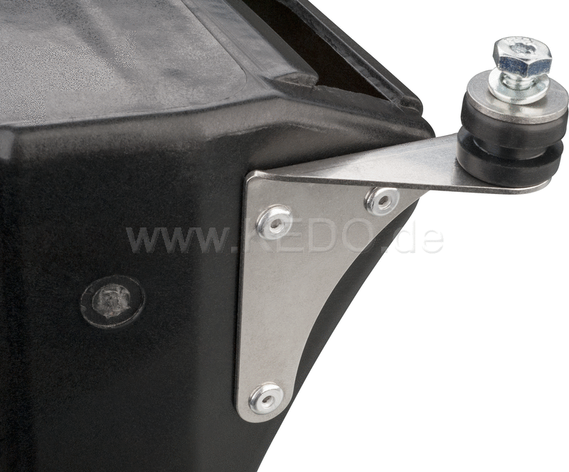 Kedo Mounting Set for Air Filter Box Item 28621 (mounting brackets outside / inside, rubber dampers, screws, etc.) | 28932