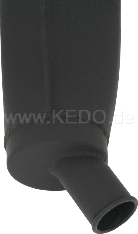 Kedo Replica Silencer, Stainless Steel with Heat Resistant Black Coating (OEM Shape, WITHOUT Heat Shields) | 29151