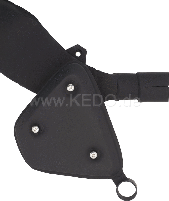 Kedo Replica Silencer, Stainless Steel with Heat Resistant Black Coating (OEM Shape, WITHOUT Heat Shields) | 29151