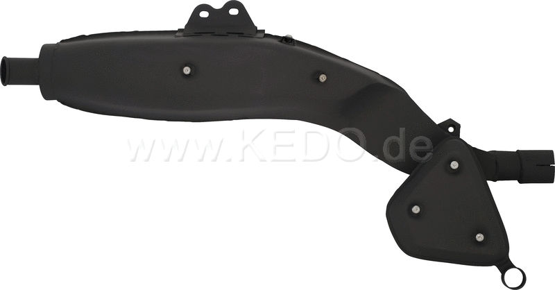 Kedo Replica Silencer, Stainless Steel with Heat Resistant Black Coating (OEM Shape, WITHOUT Heat Shields) | 29151
