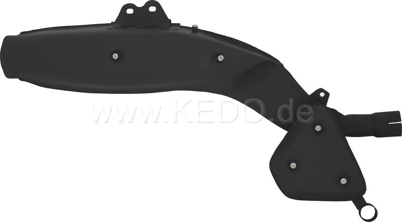 Kedo Replica Silencer, Stainless Steel with Heat Resistant Black Coating (OEM Shape, WITHOUT Heat Shields) | 29152