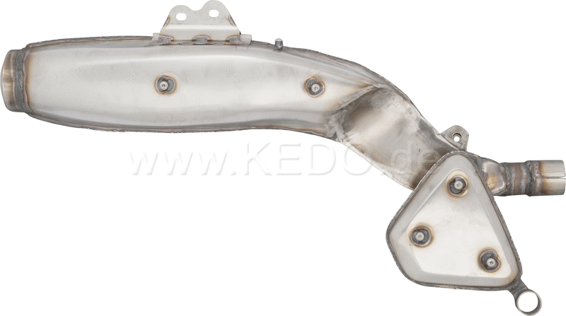 Kedo Replica Silencer, Stainless Steel, Not Treated (OEM Shape, WITHOUT Heat Shields) | 29177R