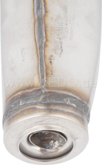 Kedo Replica Silencer, Stainless Steel, Not Treated (OEM Shape, WITHOUT Heat Shields) | 29177R