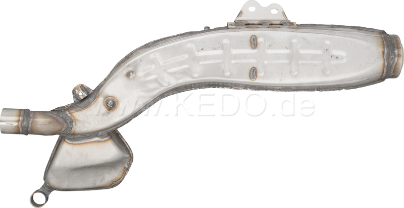 Kedo Replica Silencer, Stainless Steel, Not Treated (OEM Shape, WITHOUT Heat Shields) | 29177R