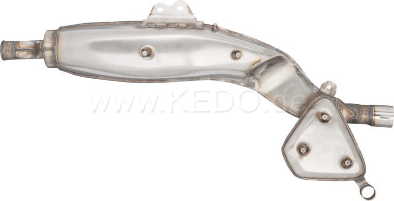 Kedo Replica Silencer, Stainless Steel, Not Treated, with mounting spots for Heat Shields (OEM Shape, Heat Shields not included) | 29200R