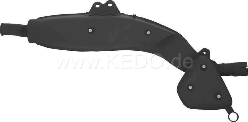 Kedo Replica Silencer, Stainless Steel w special high-temp.. Coating (black) (OEM shape, without Heat Shields) | 29256RP