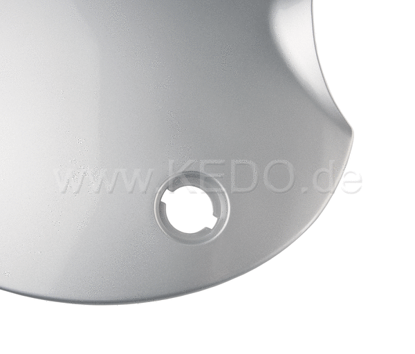 Kedo Replica Side Cover, Left, 'Crystal Silver', painted, without Decal, OEM Reference # 2H0-21711-01-20, 2H0-21711-00-20 | 29303