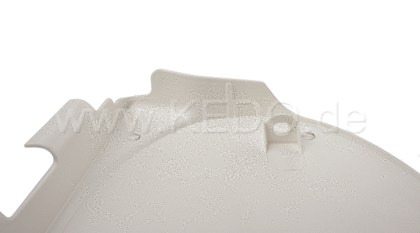 Kedo Replica Side Cover, left, white (without decal), OEM reference # 583-21711-00 | 29313